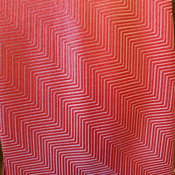 Breuer orange and white silk necktie - Picture 9 of 9